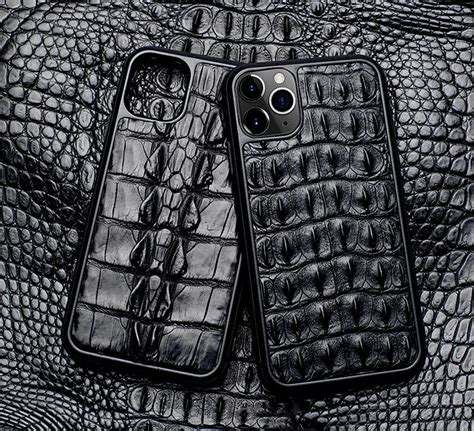 iPhone 7 crocodile leather case